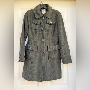 Tulle Olive Herringbone Jacket